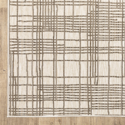 Oriental Weavers Hunter  Ivory Brown Modern