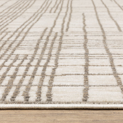 Oriental Weavers Hunter  Ivory Brown Modern