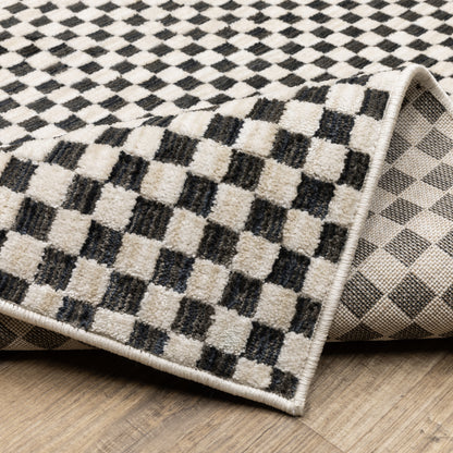 Oriental Weavers Hunter  Black Ivory Modern