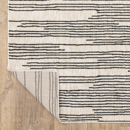 Oriental Weavers Hunter  Black Beige Modern