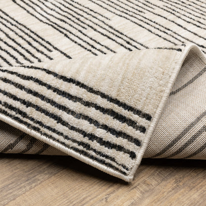 Oriental Weavers Hunter  Black Beige Modern