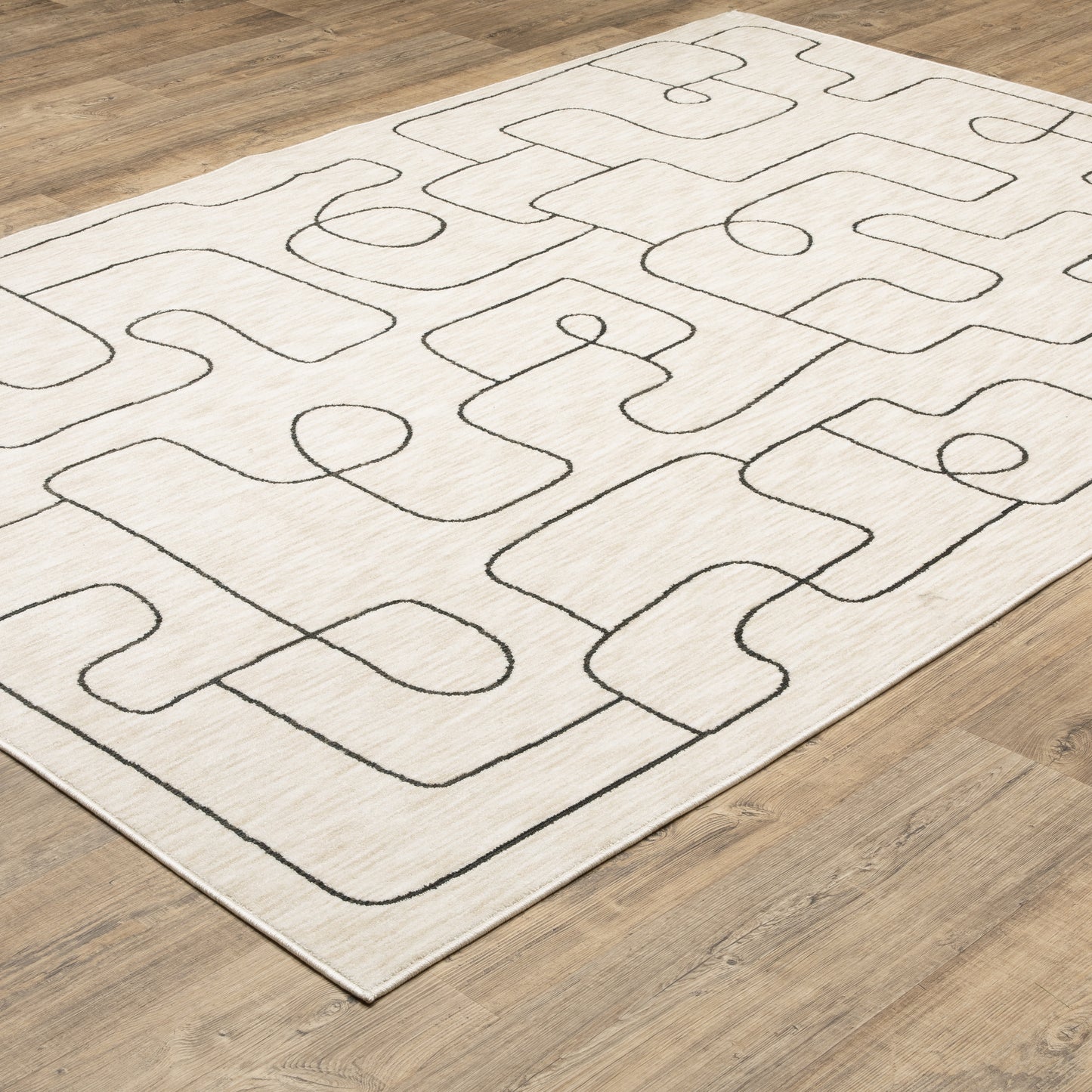 Oriental Weavers Hunter  Beige Black Modern