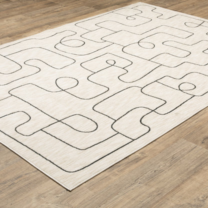 Oriental Weavers Hunter  Beige Black Modern