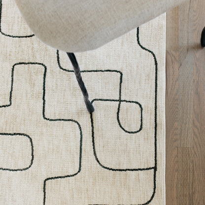 Oriental Weavers Hunter  Beige Black Modern