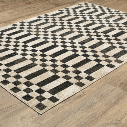 Oriental Weavers Hunter  Beige Black Modern