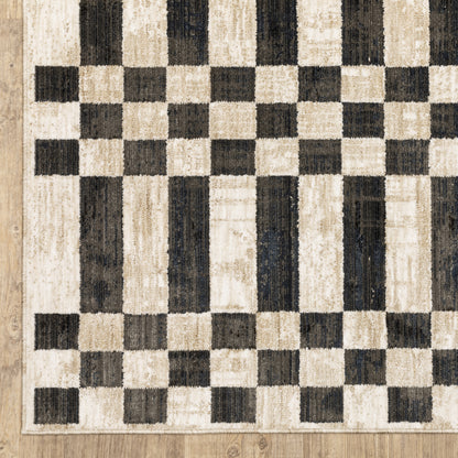 Oriental Weavers Hunter  Beige Black Modern