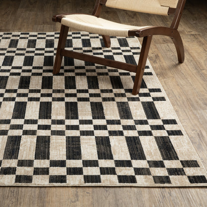 Oriental Weavers Hunter  Beige Black Modern