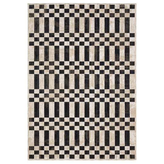 Oriental Weavers Hunter  Beige Black Modern