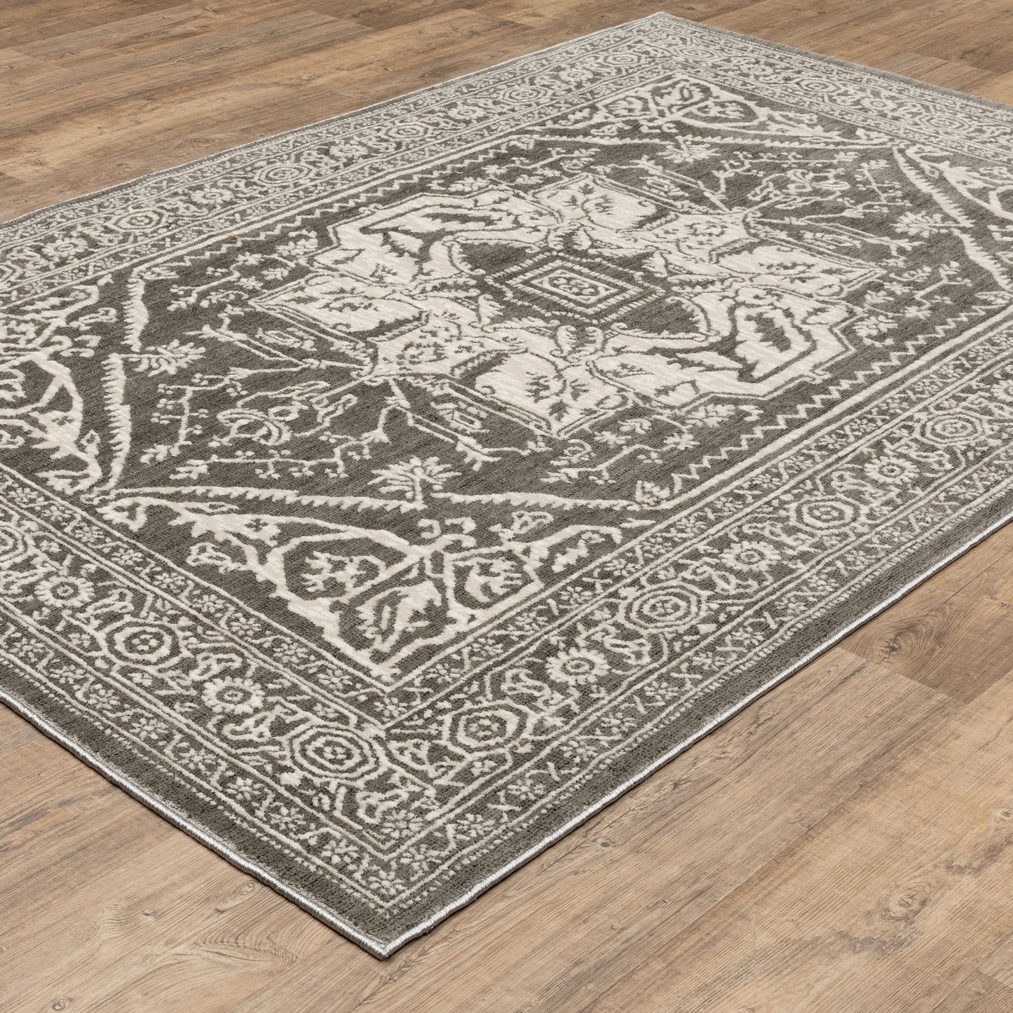 Oriental Weavers Intrigue  Grey Ivory Traditional