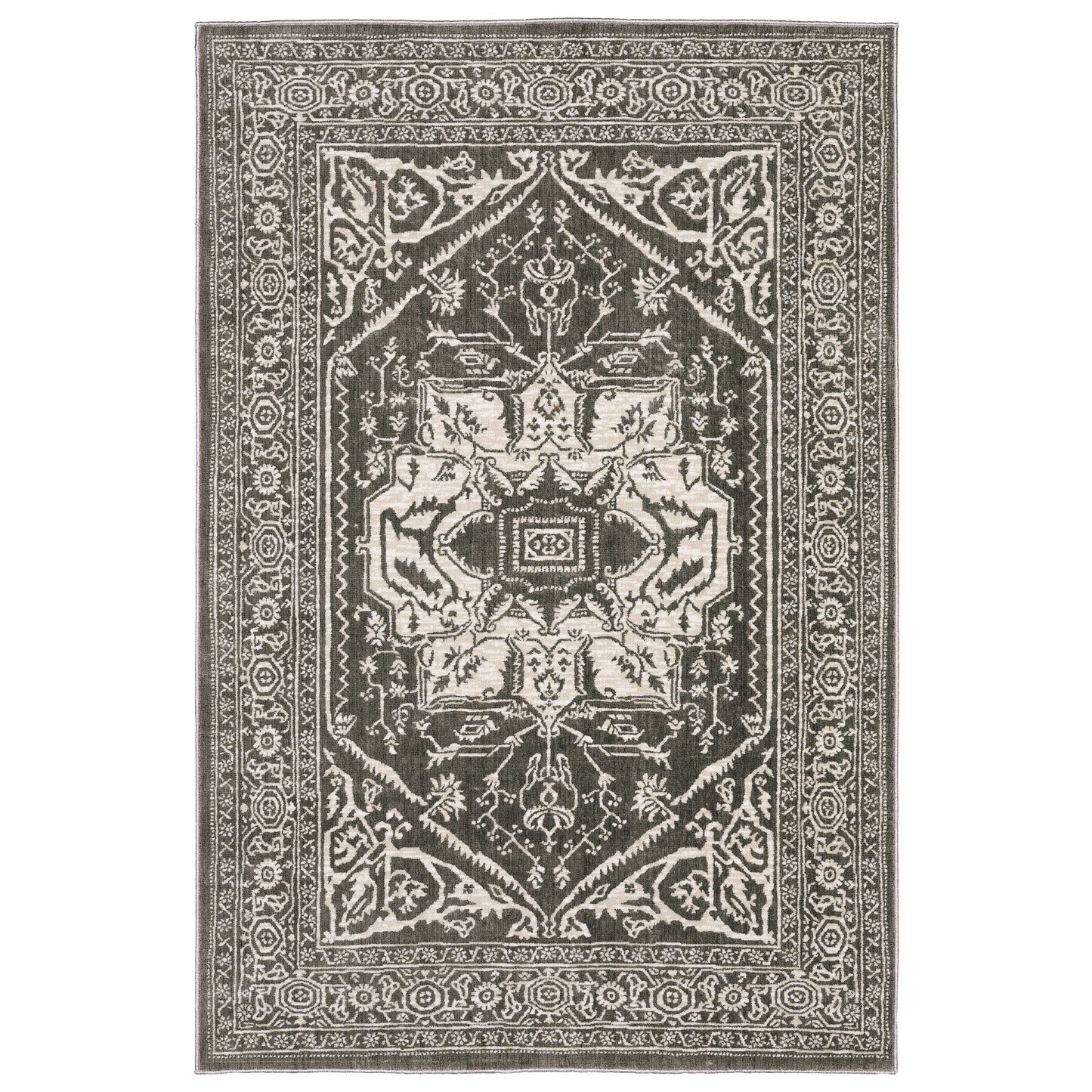 Oriental Weavers Intrigue  Grey Ivory Traditional