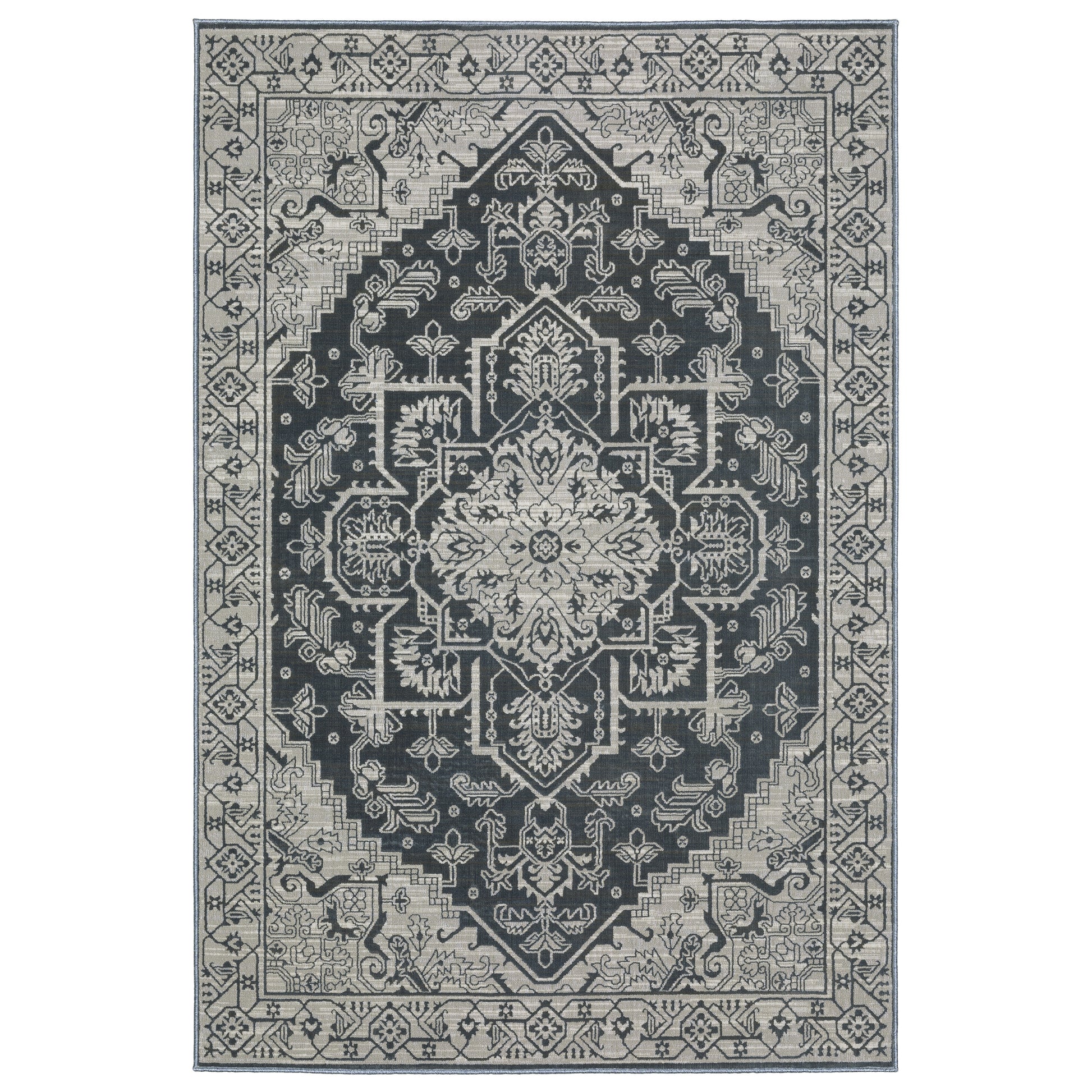 Oriental Weavers Intrigue  Blue Grey Traditional