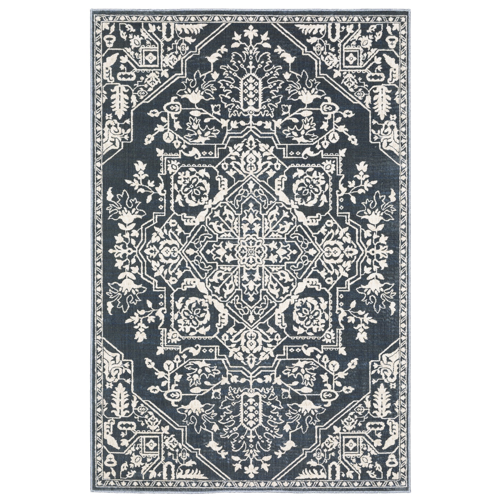 Oriental Weavers Intrigue  Blue Ivory Traditional