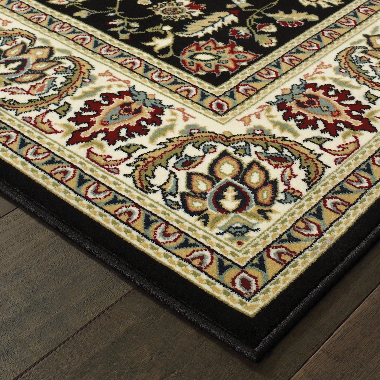 Oriental Weavers Kashan  Black Ivory Traditional