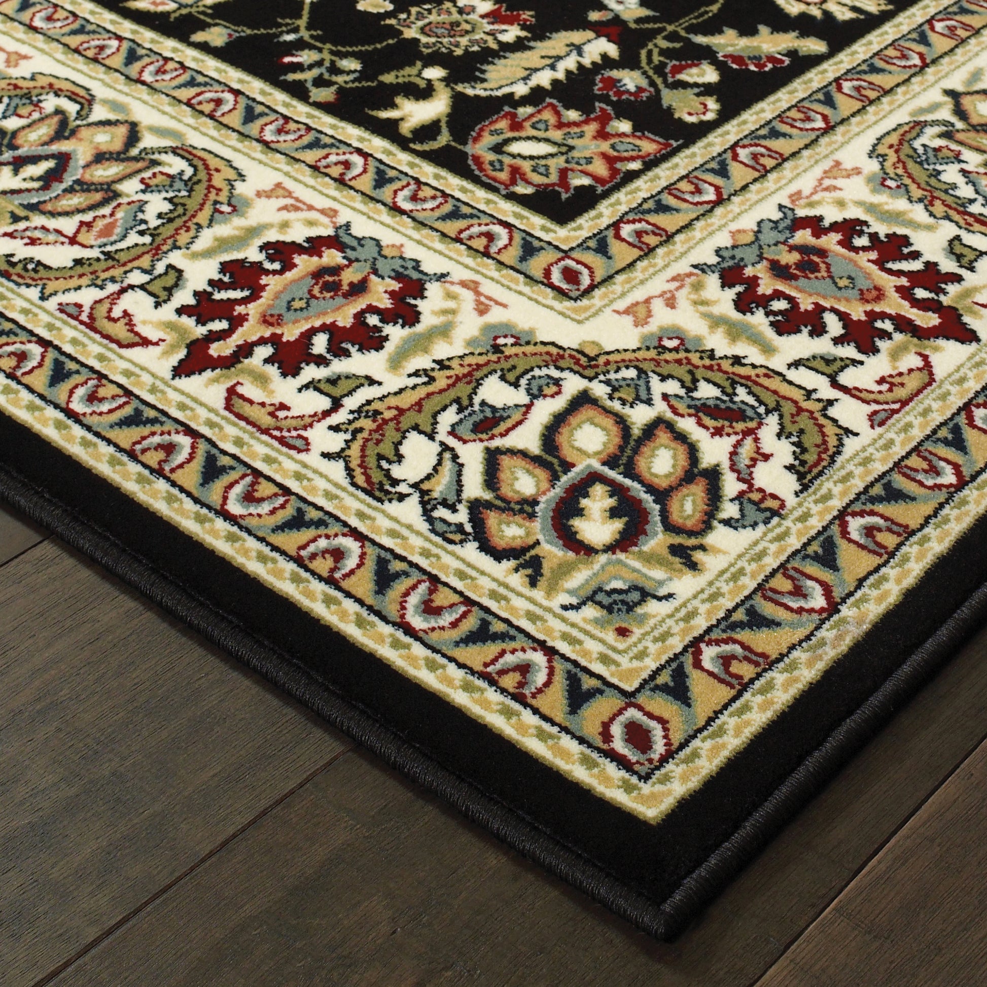 Oriental Weavers Kashan  Black Ivory Traditional