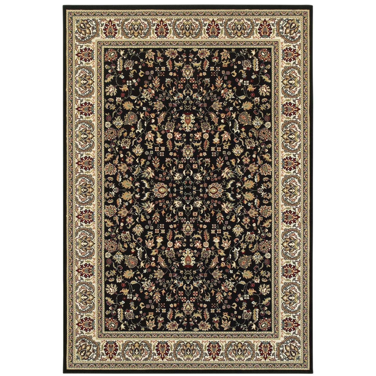 Oriental Weavers Kashan  Black Ivory Traditional