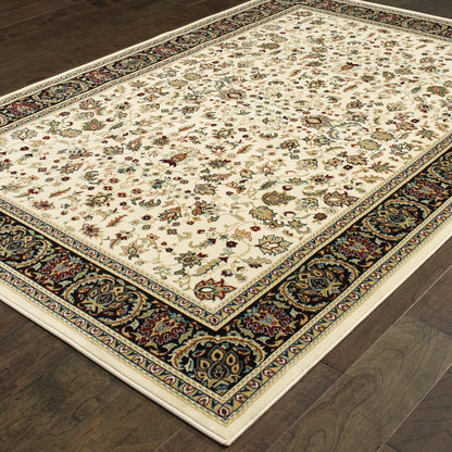 Oriental Weavers Kashan  Ivory Black Traditional