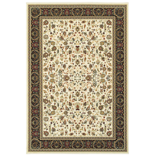 Oriental Weavers Kashan  Ivory Black Traditional