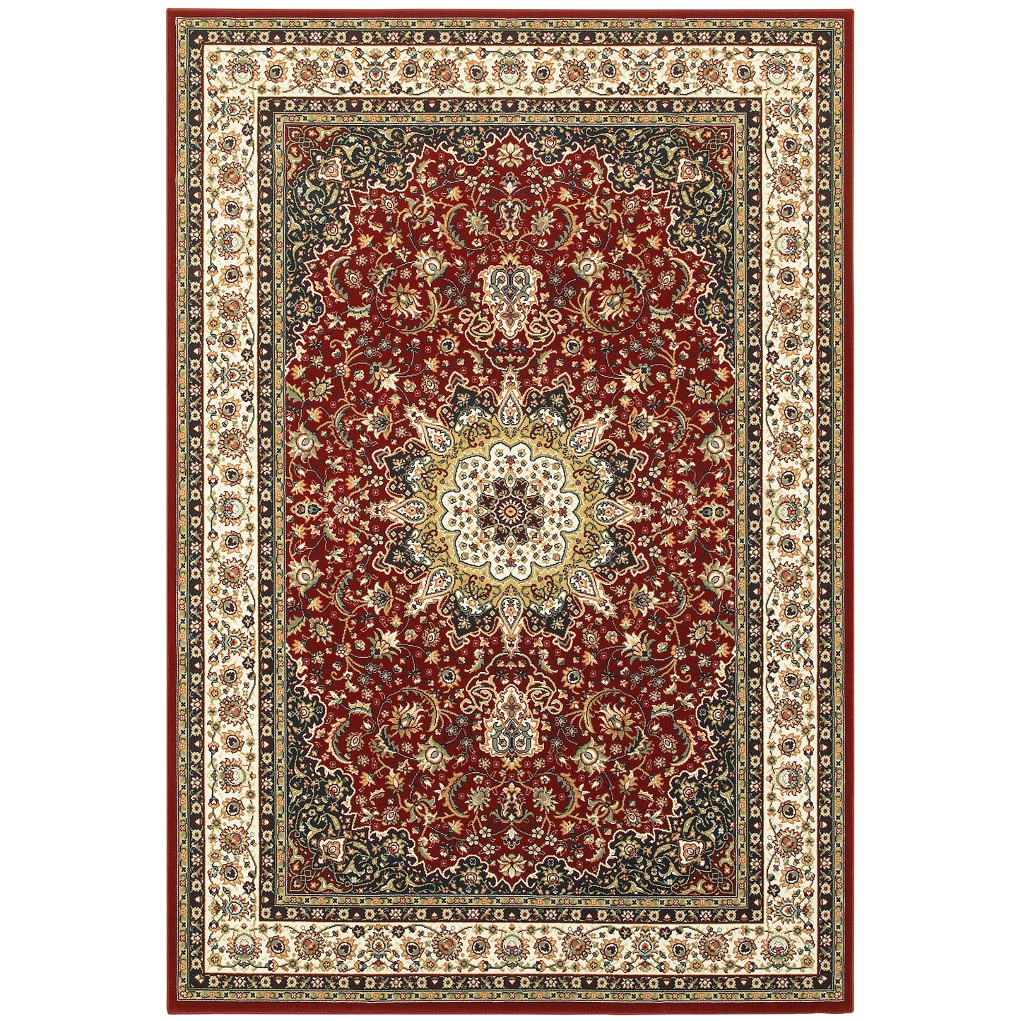Oriental Weavers Kashan  Red Ivory Traditional