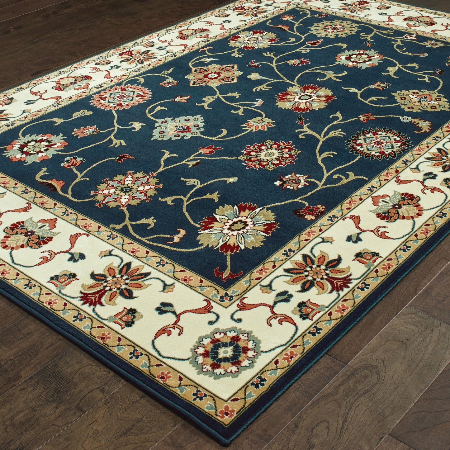 Oriental Weavers Kashan  Navy Ivory Traditional