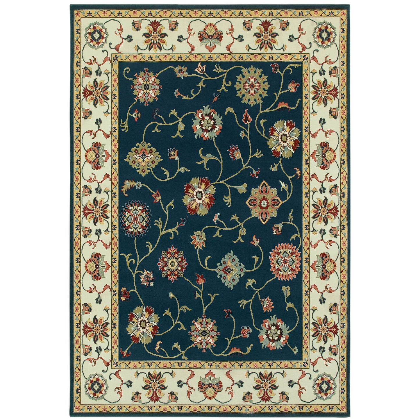 Oriental Weavers Kashan  Navy Ivory Traditional