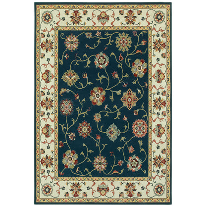 Oriental Weavers Kashan  Navy Ivory Traditional