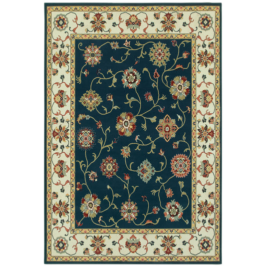 Oriental Weavers Kashan  Navy Ivory Traditional