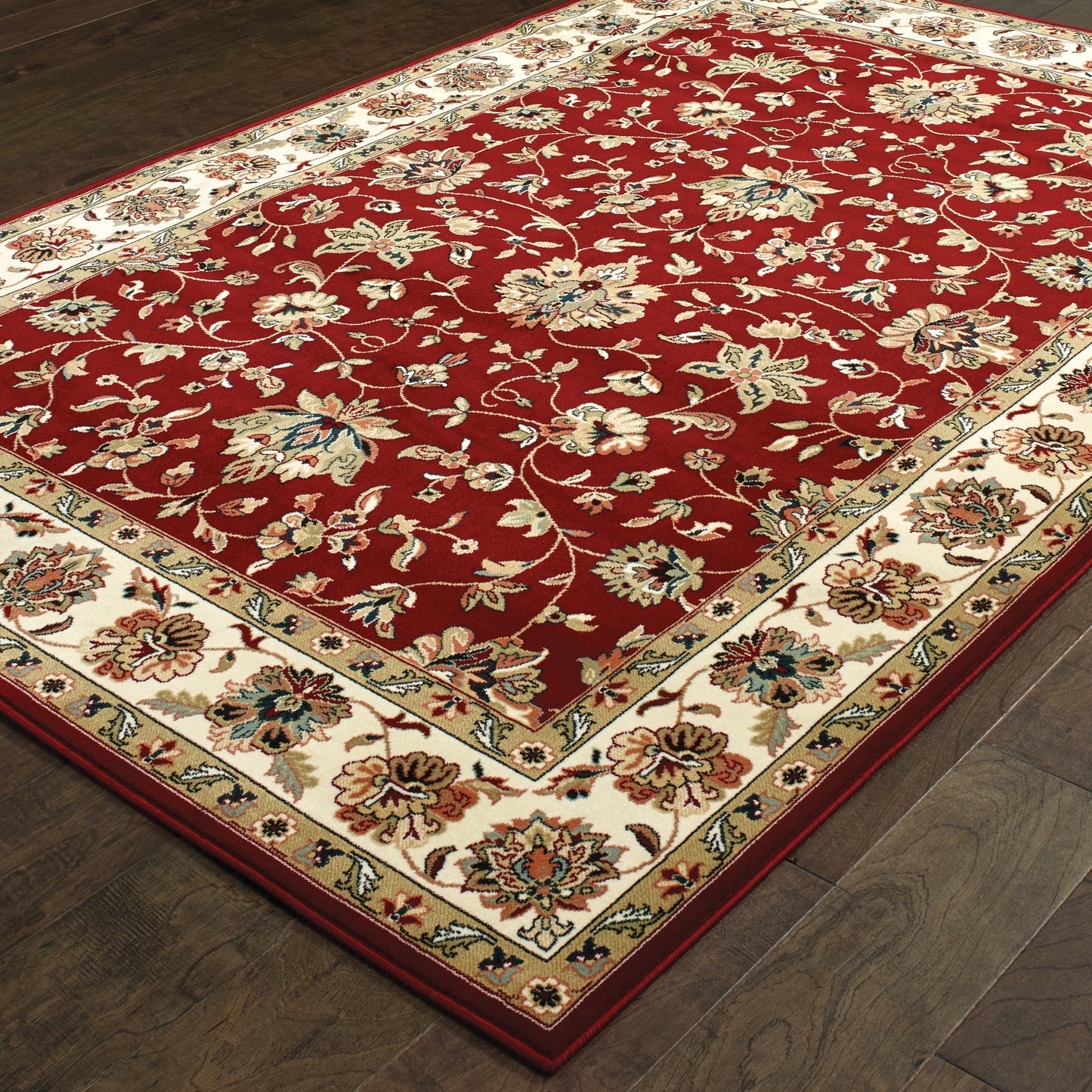Oriental Weavers Kashan  Red Ivory Traditional