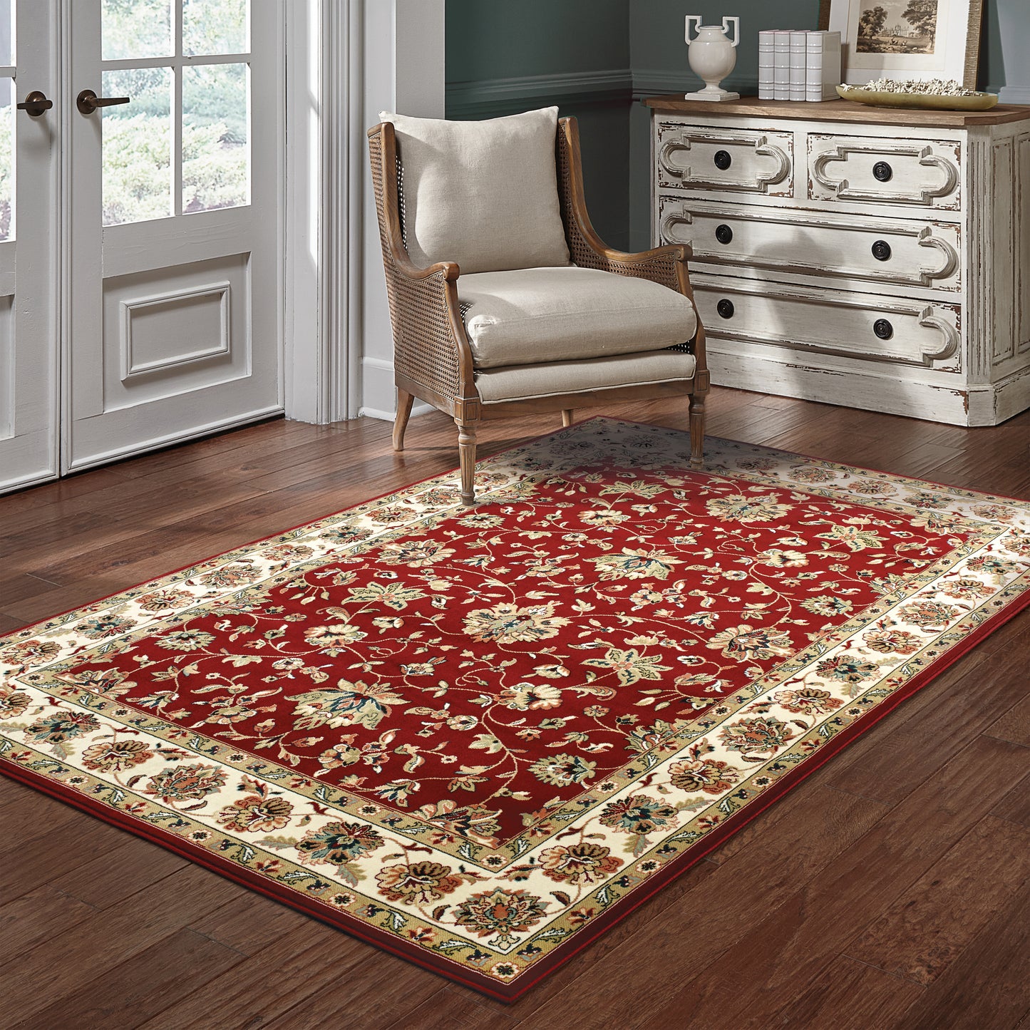 Oriental Weavers Kashan  Red Ivory Traditional