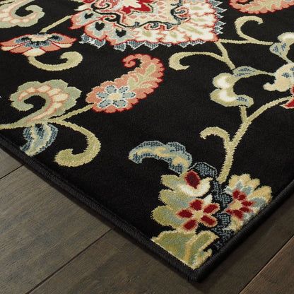 Oriental Weavers Kashan  Black Multi Traditional
