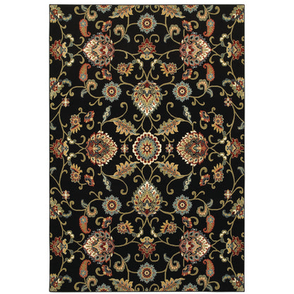 Oriental Weavers Kashan  Black Multi Traditional