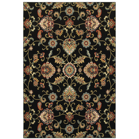 Oriental Weavers Kashan  Black Multi Traditional