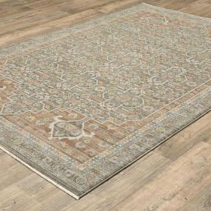 Oriental Weavers Keaton  Rust Green Traditional