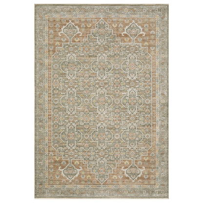 Oriental Weavers Keaton  Rust Green Traditional