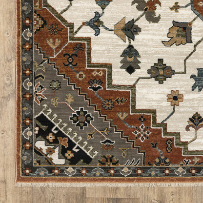 Oriental Weavers Keira  Rust Ivory Traditional
