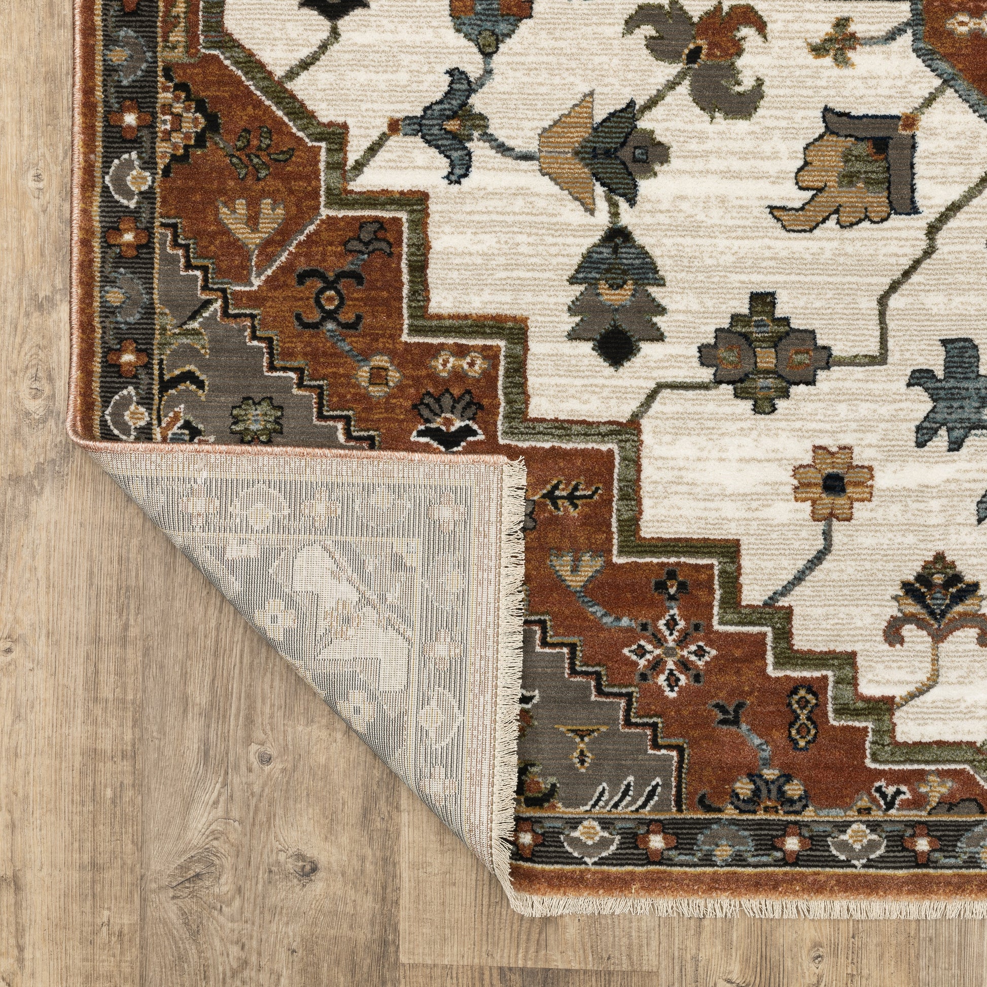 Oriental Weavers Keira  Rust Ivory Traditional
