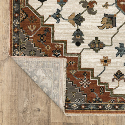 Oriental Weavers Keira  Rust Ivory Traditional