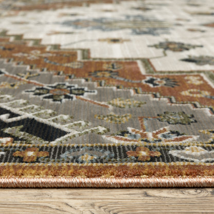 Oriental Weavers Keira  Rust Ivory Traditional