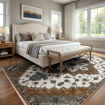 Oriental Weavers Keira  Rust Ivory Traditional