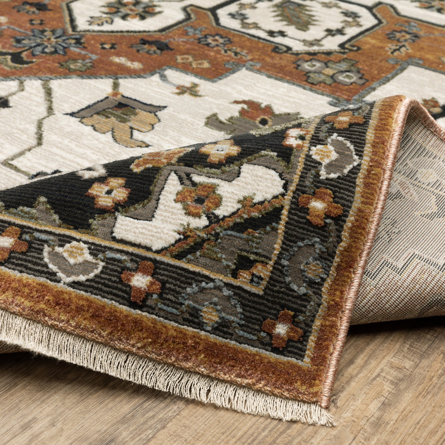 Oriental Weavers Keira  Rust Ivory Traditional