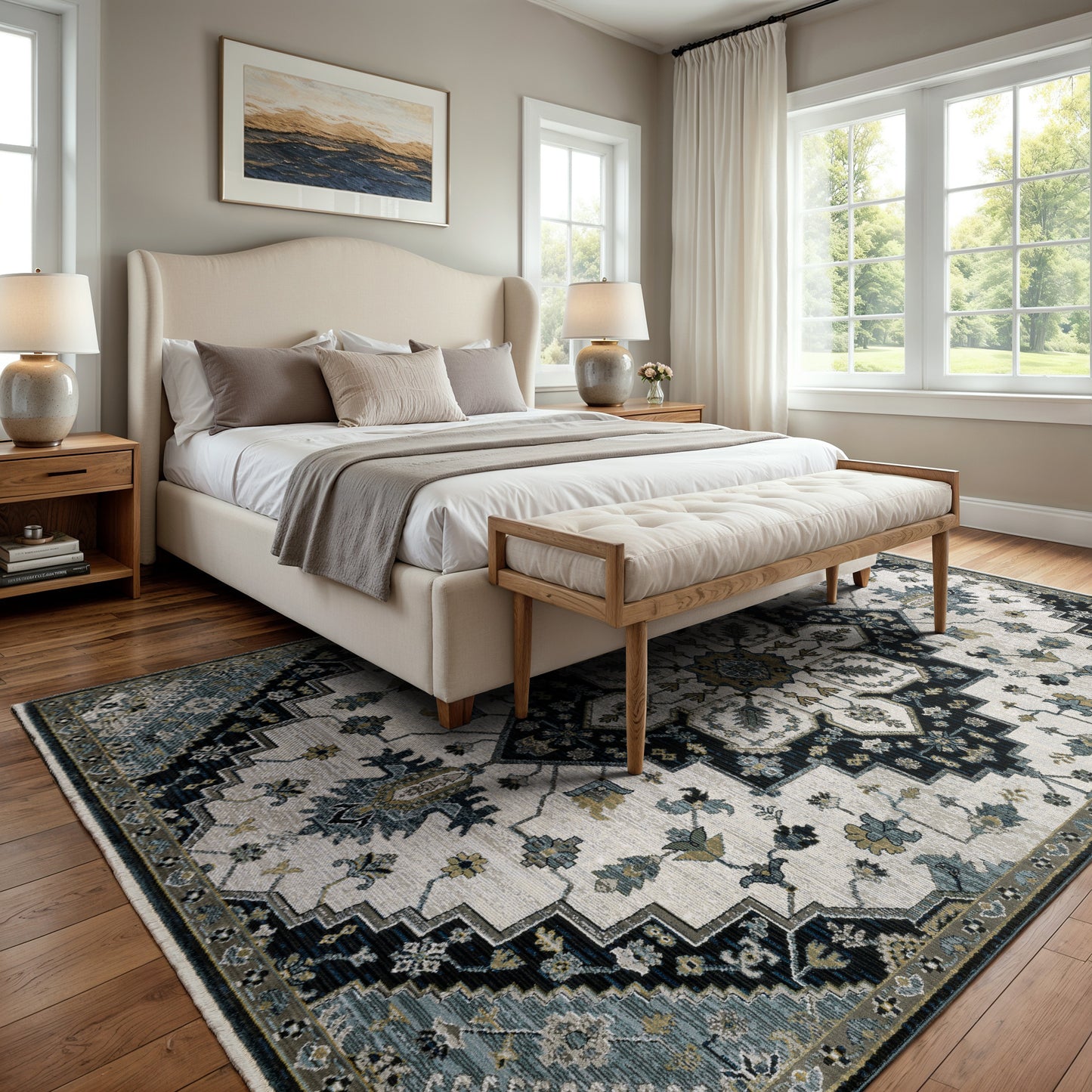 Oriental Weavers Keira  Blue Grey Traditional