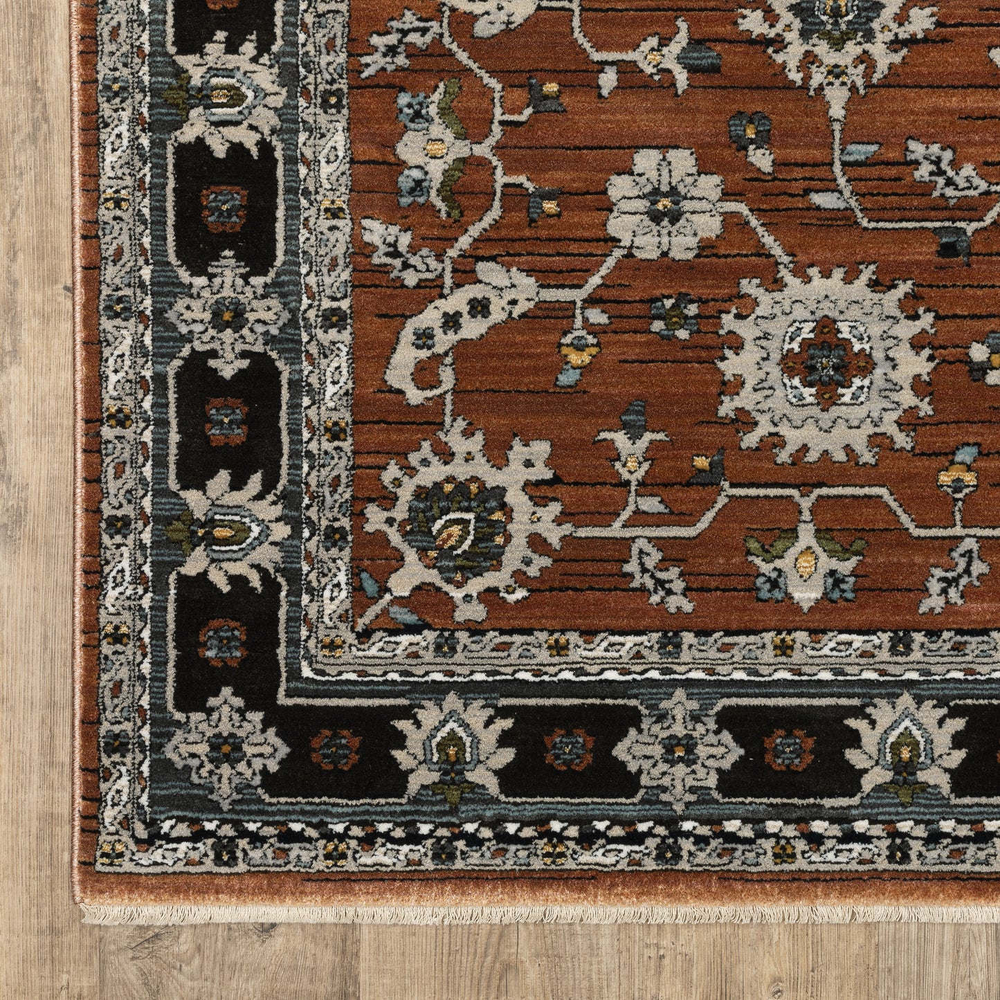 Oriental Weavers Keira  Rust Grey Traditional