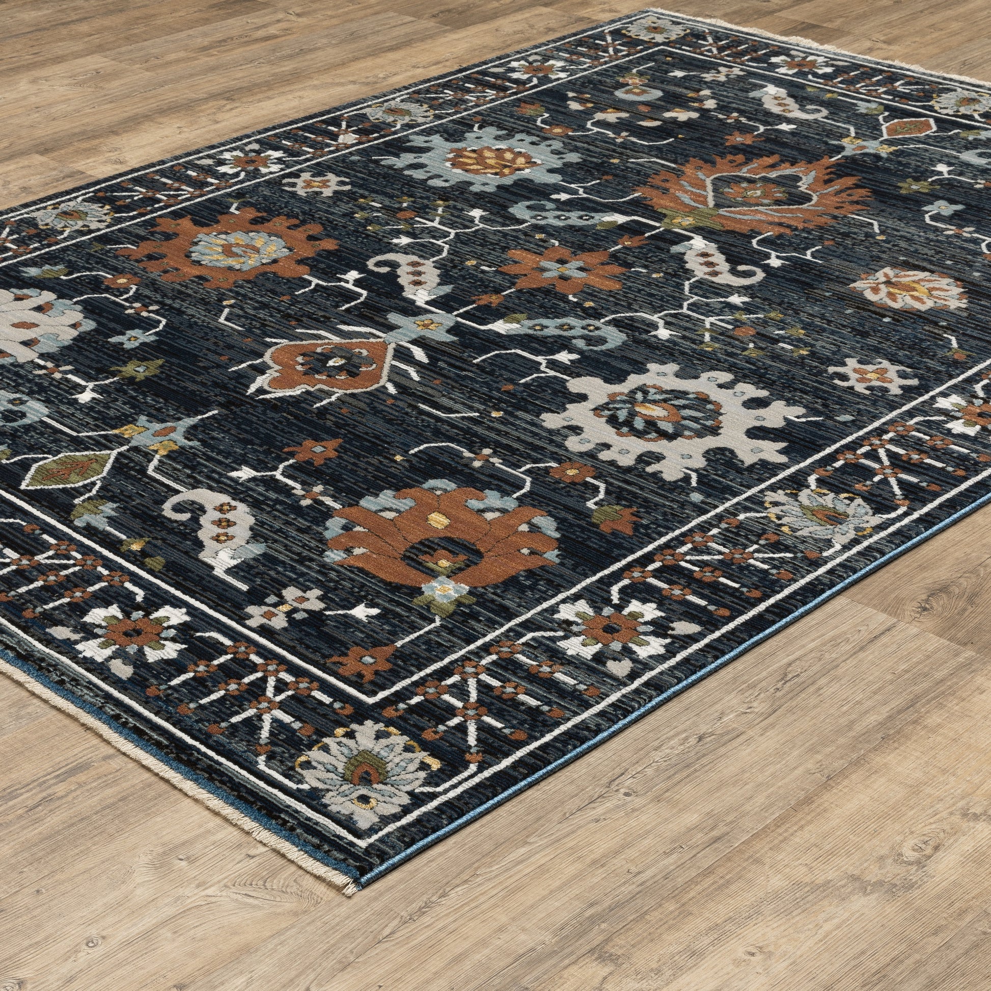 Oriental Weavers Keira  Blue Rust Traditional
