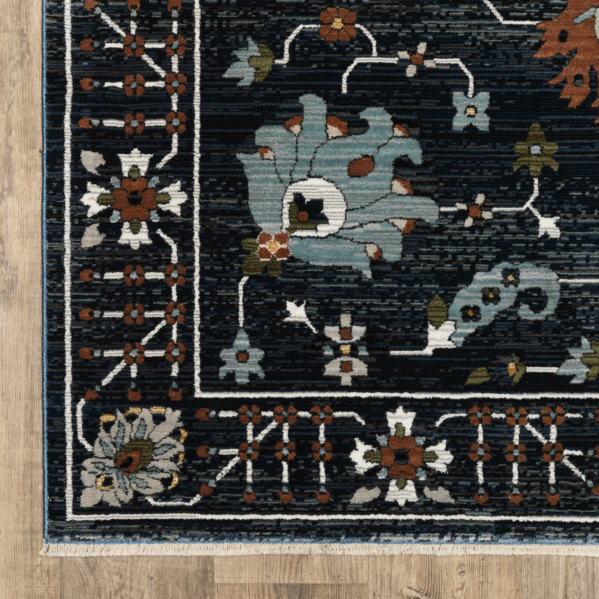 Oriental Weavers Keira  Blue Rust Traditional