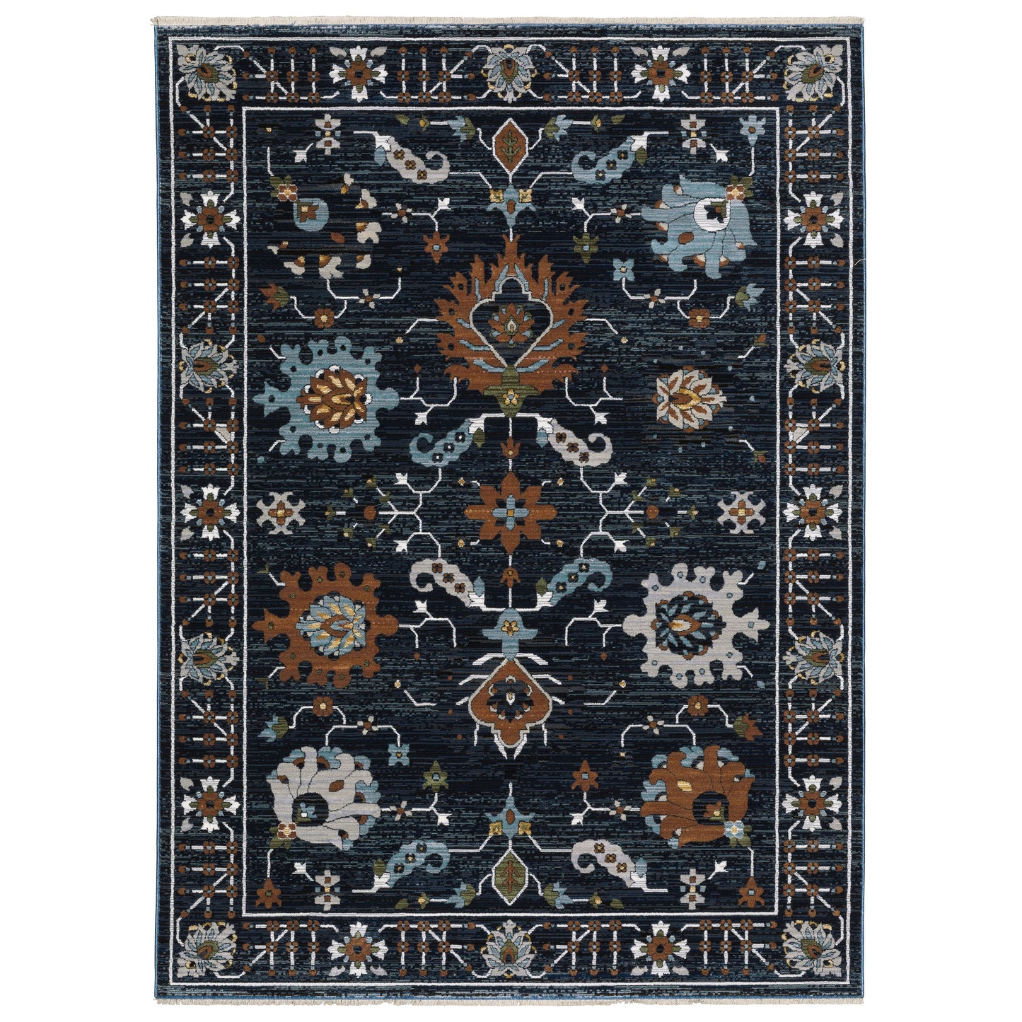 Oriental Weavers Keira  Blue Rust Traditional