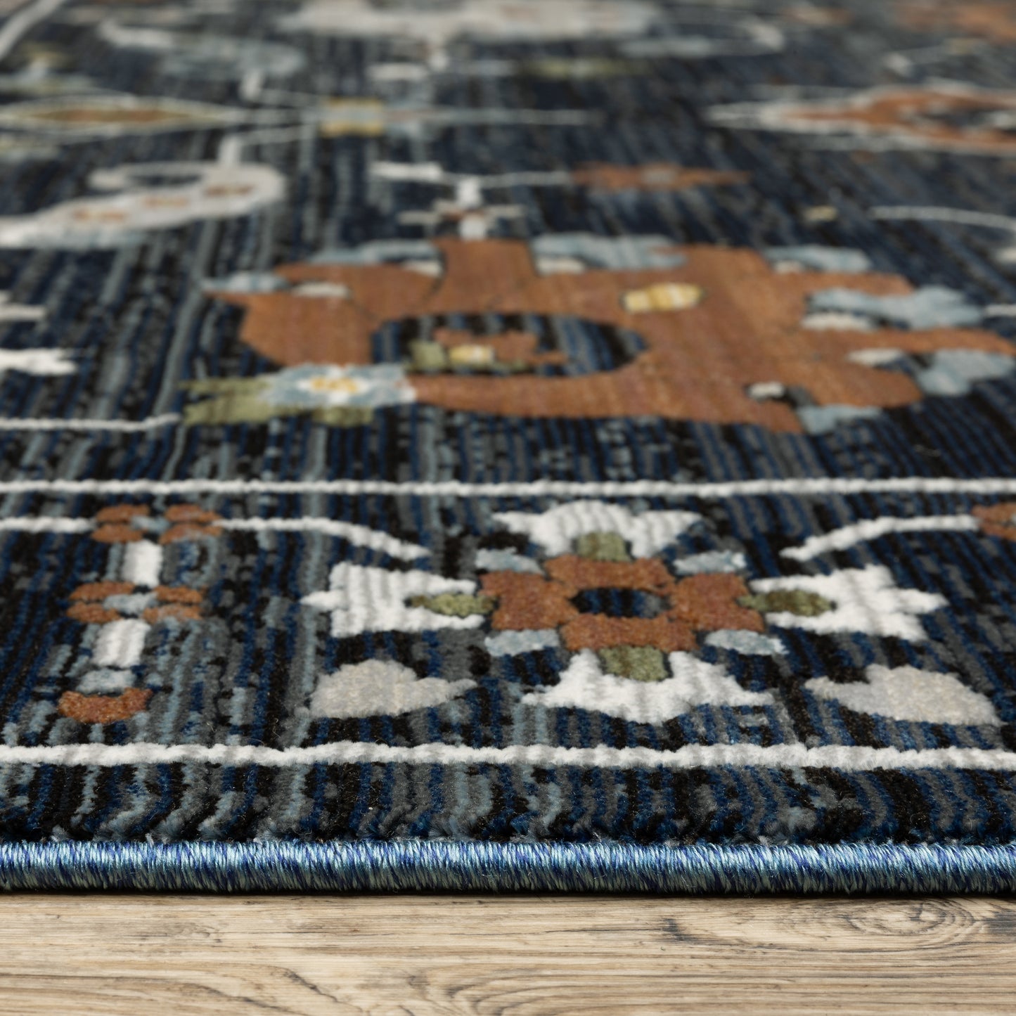 Oriental Weavers Keira  Blue Rust Traditional