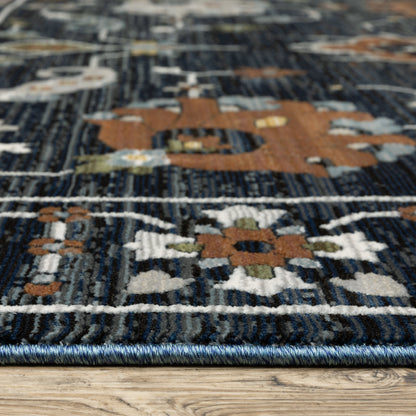 Oriental Weavers Keira  Blue Rust Traditional