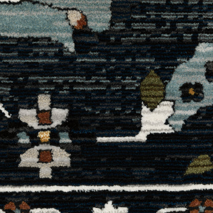 Oriental Weavers Keira  Blue Rust Traditional