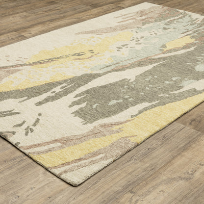 Oriental Weavers Kipton  Beige Yellow Modern & Contemporary