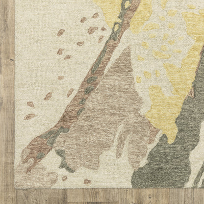 Oriental Weavers Kipton  Beige Yellow Modern & Contemporary