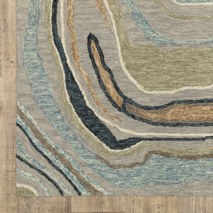 Oriental Weavers Kipton  Grey Blue Modern & Contemporary